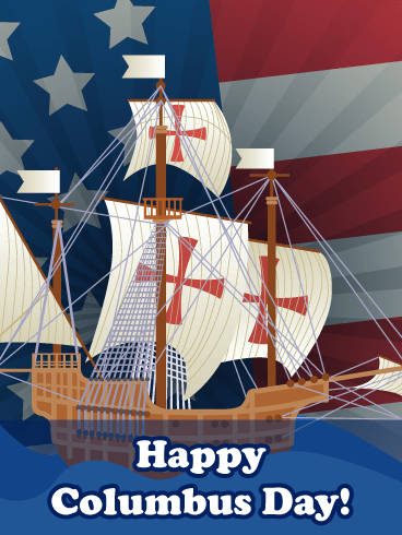 Columbus Day Sailboat Wallpaper