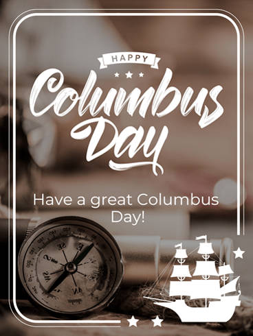 Columbus Day Vintage Compass Wallpaper