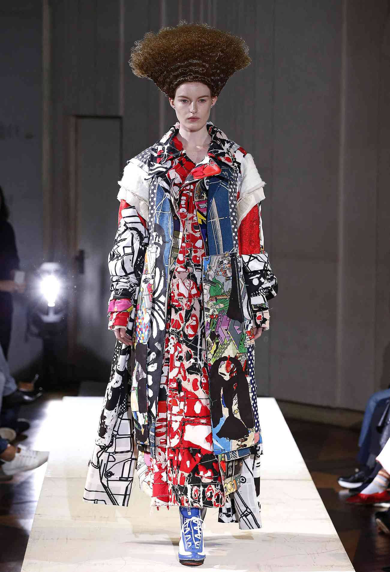 Comme Des Garçons Bold Patchwork Coat Wallpaper