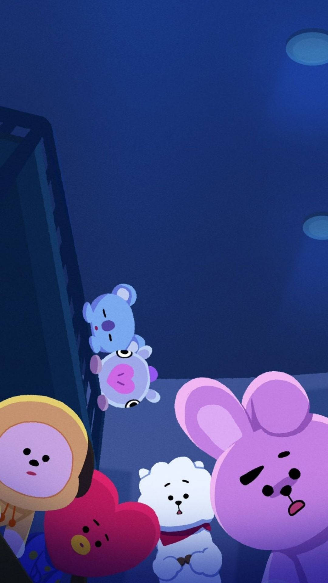 Confused Bt21 Characters Wallpaper