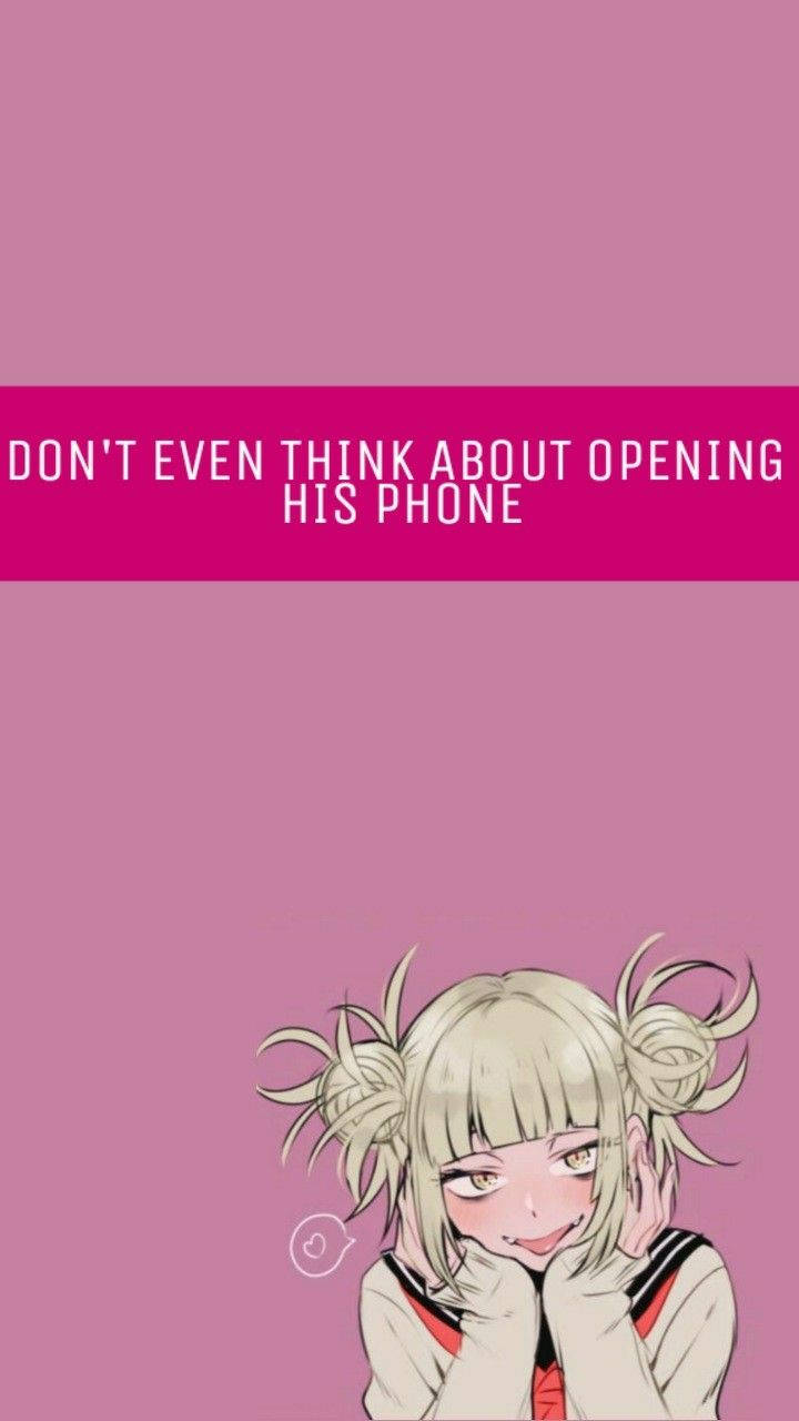 Confused Himiko My Hero Academia Phone Wallpaper