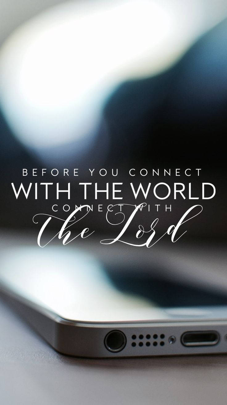 Connect With Lord Christian Iphone Wallpaper