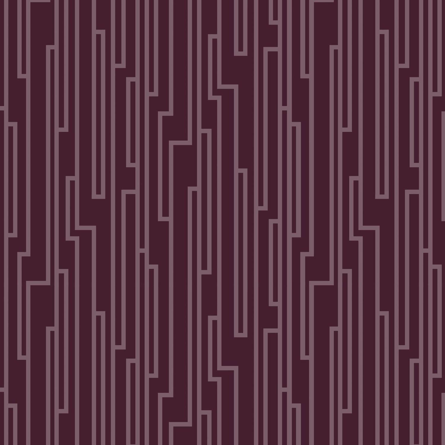 Contemporary Modern Maroon Seamless Lines Wallpaper