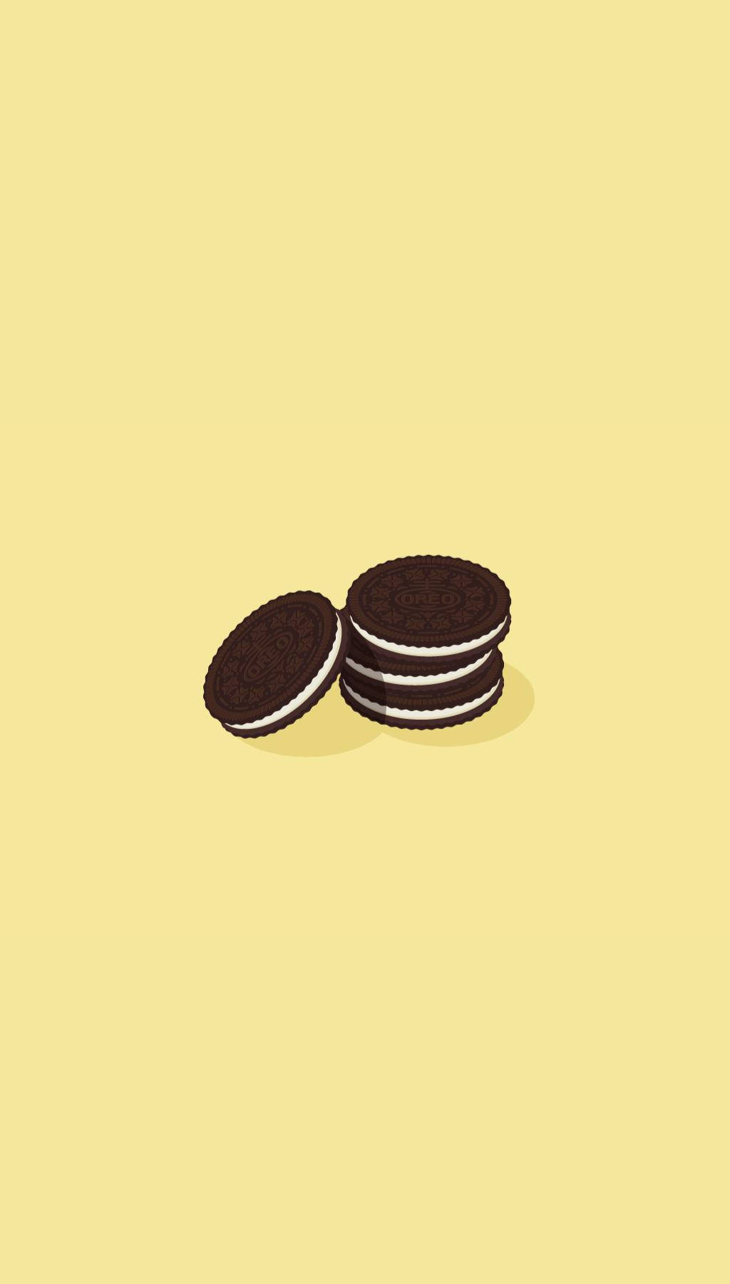 Cookies Minimalist Phone Wallpaper