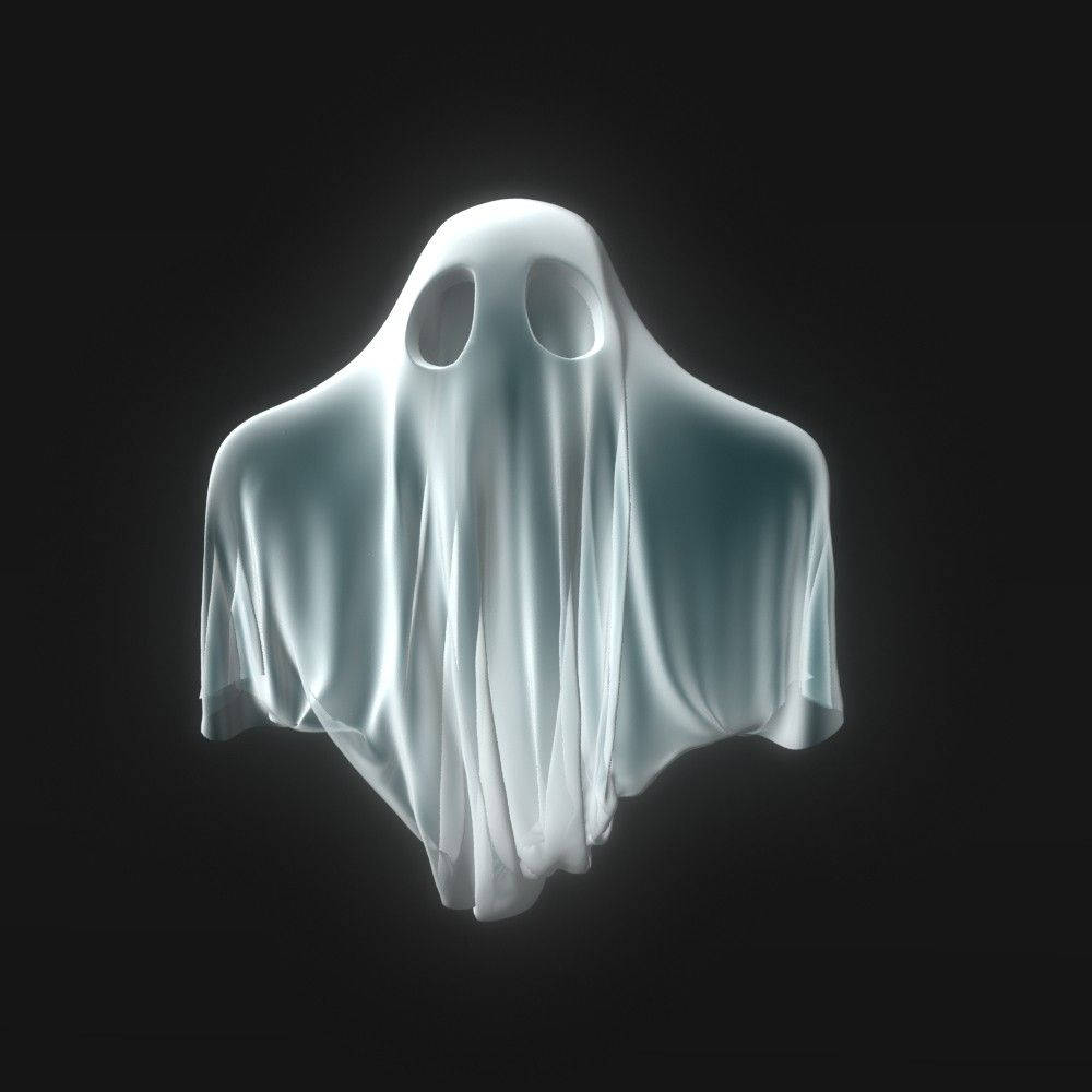 Cool 3d Ghost In Blanket Wallpaper