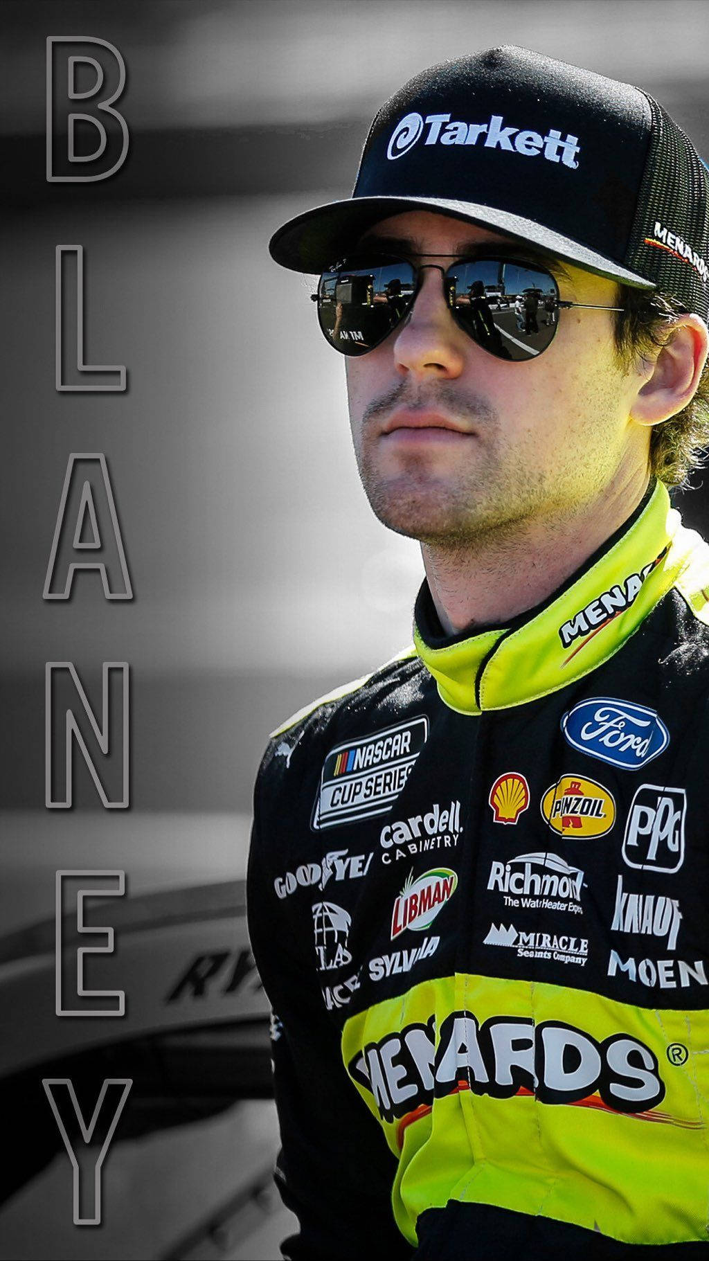 Cool And Confident, Ryan Blaney Spotted In Sunglasses Wallpaper