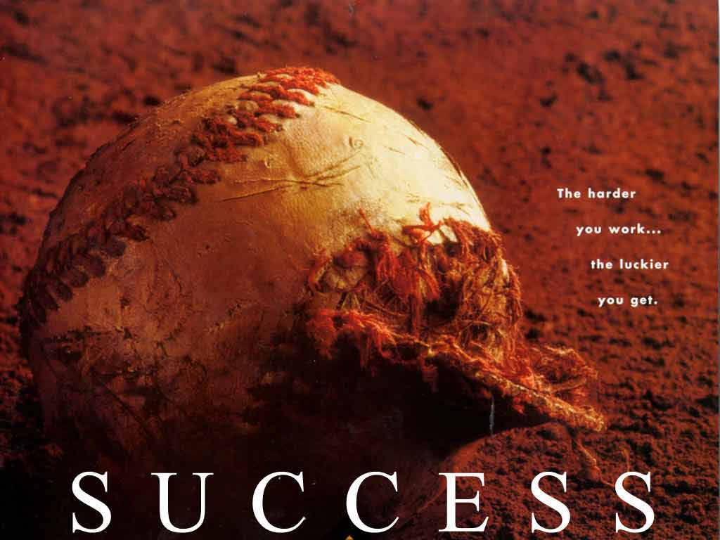 Cool Baseball Success Poster Wallpaper