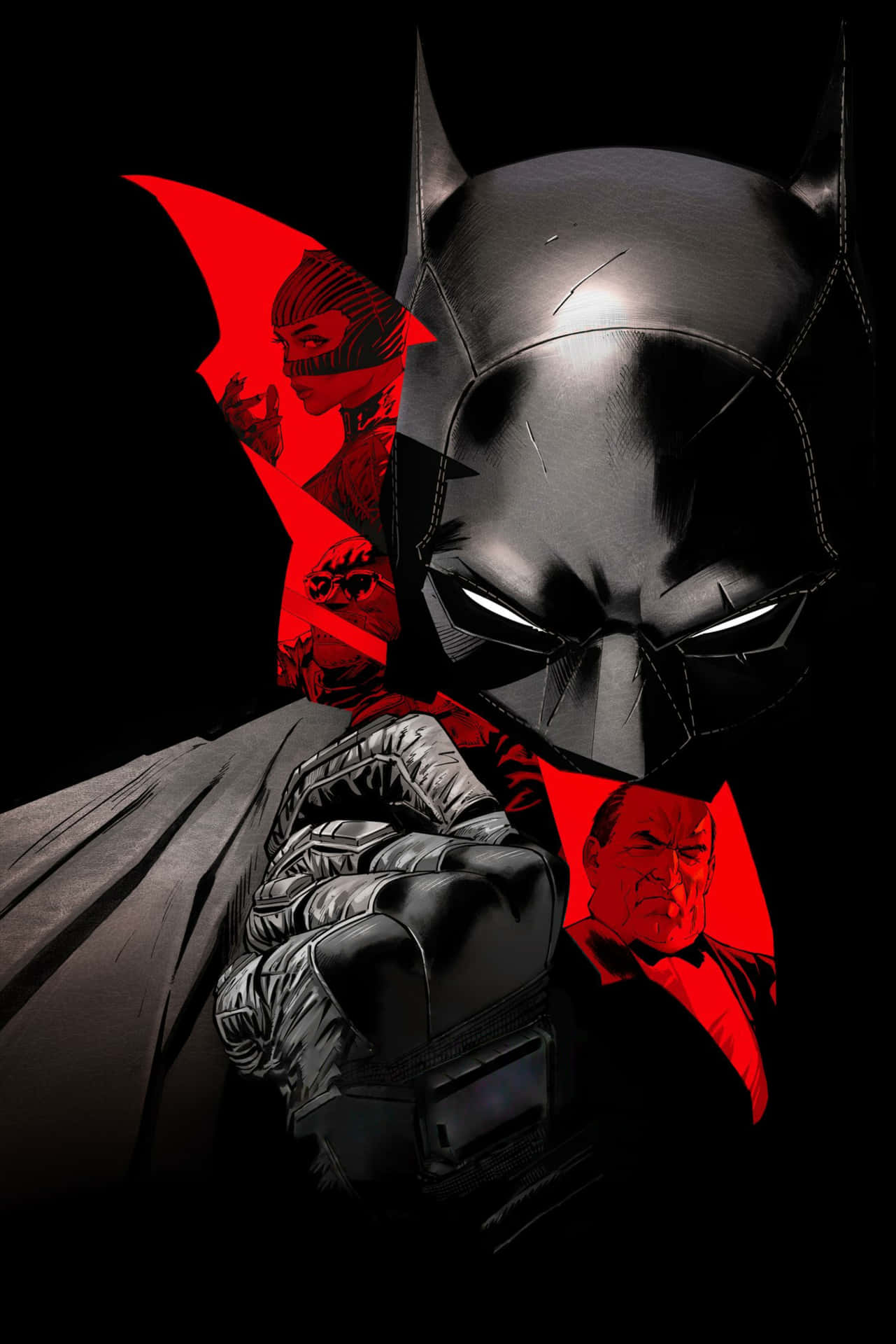 Cool Batman Standing Proudly In A Heroic Pose Wallpaper