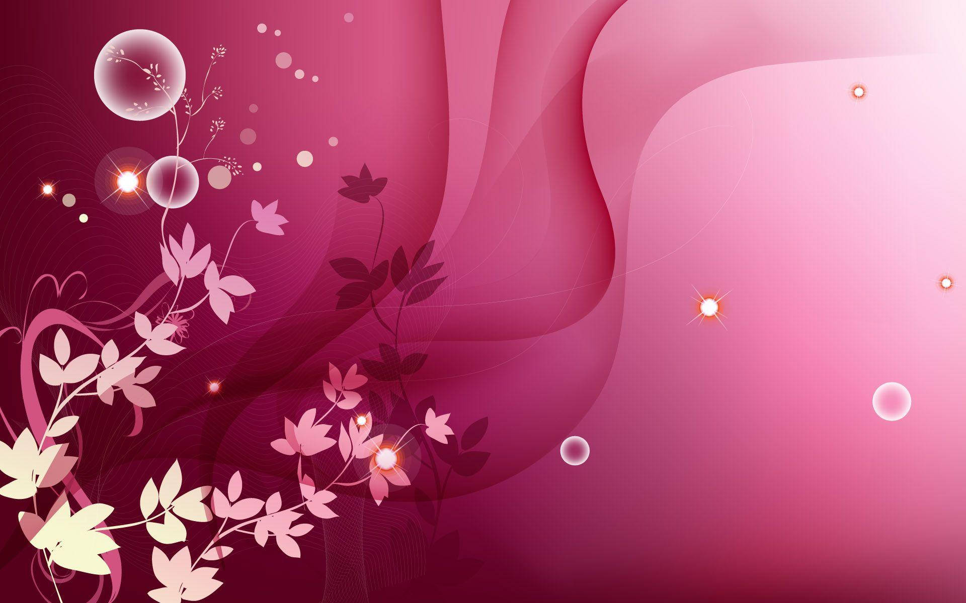 Cool Cute Pink Floral Wallpaper