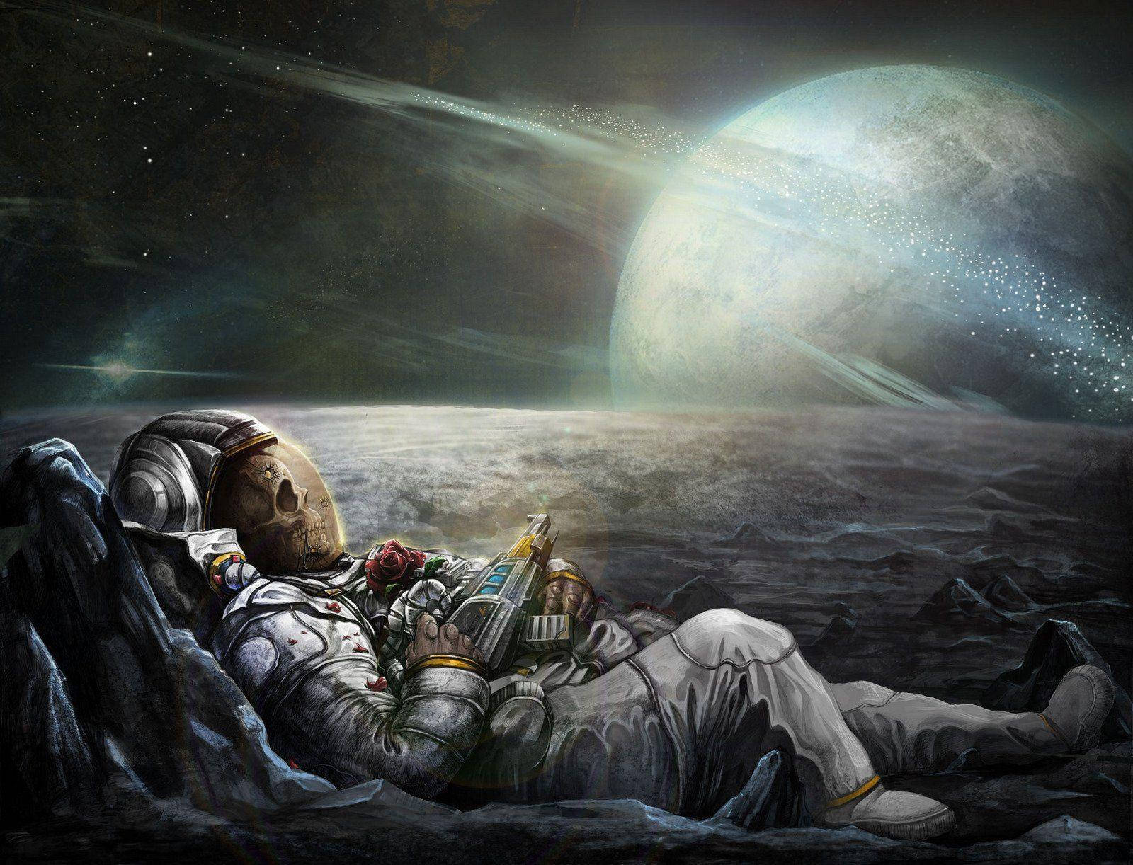 Cool Desktop Picture Features A Spaceman Wallpaper