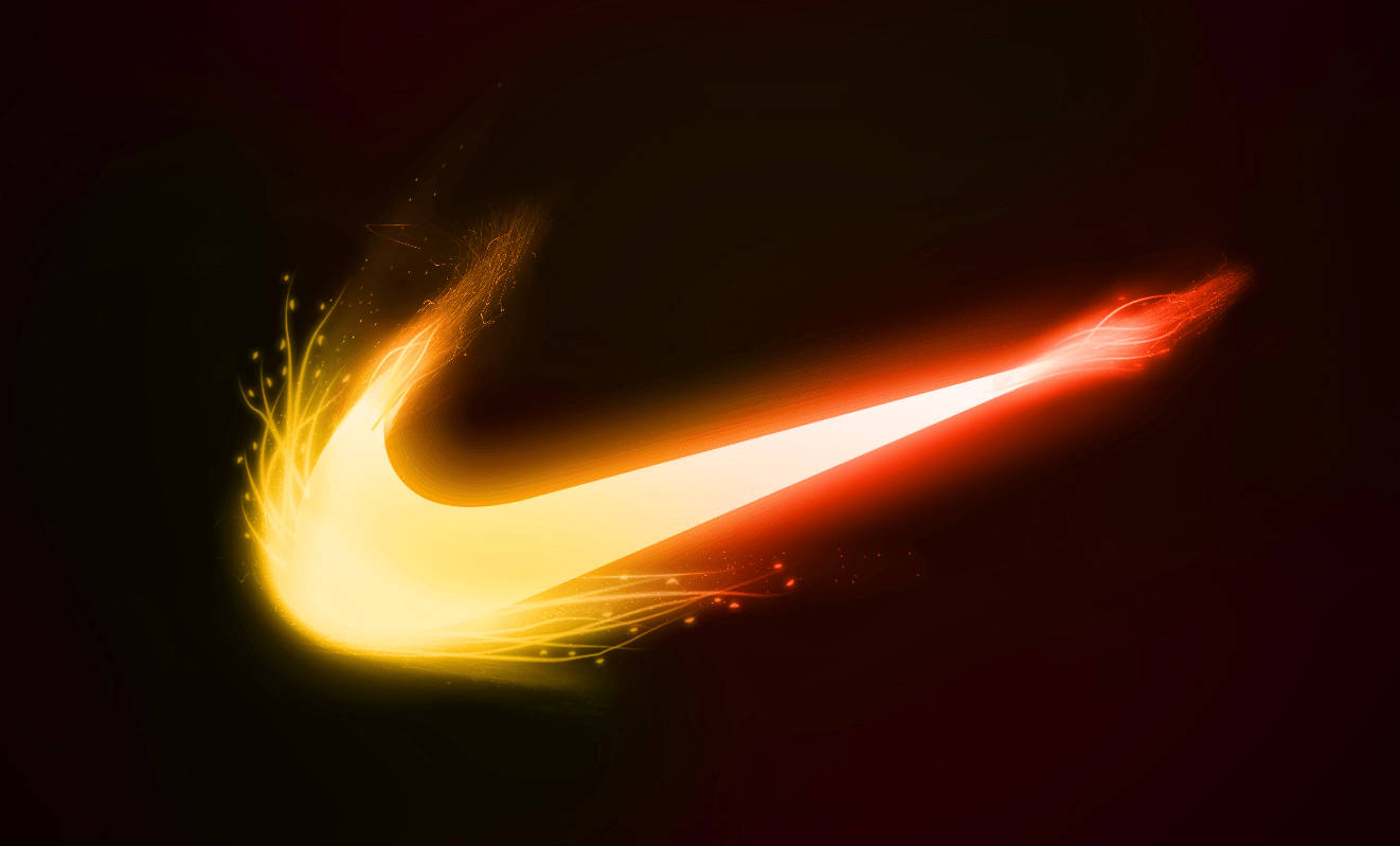 Cool Fire Nike Logo Wallpaper