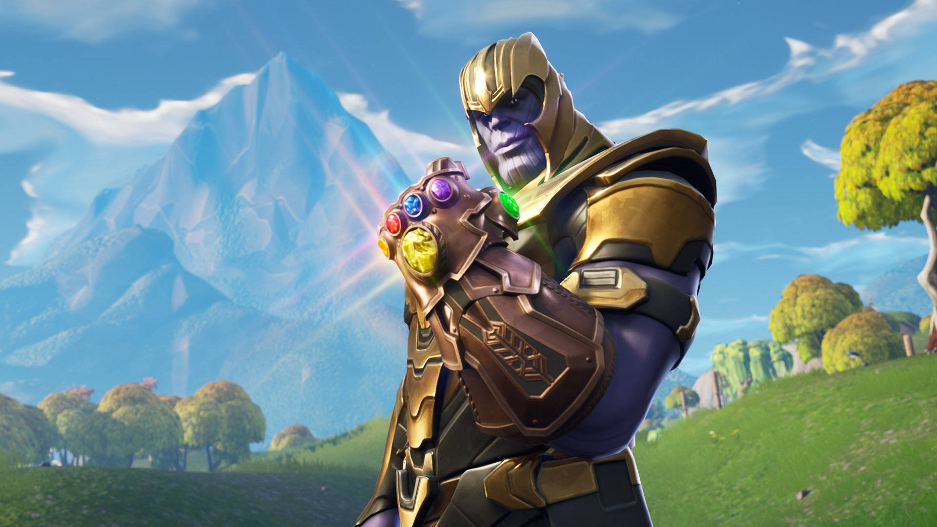 Cool Fortnite And Marvel Crossover Wallpaper