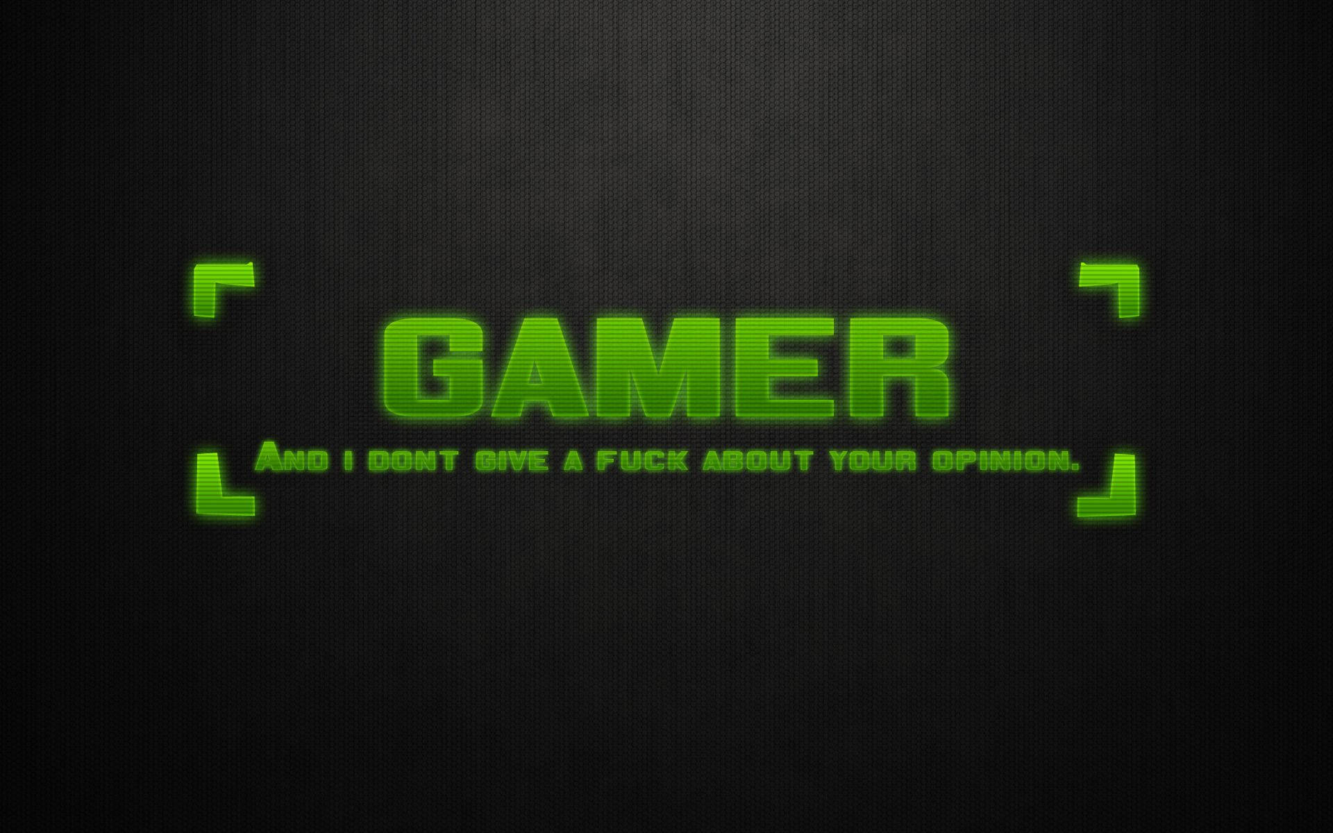 Cool Gaming Neon Green Gamer Wallpaper