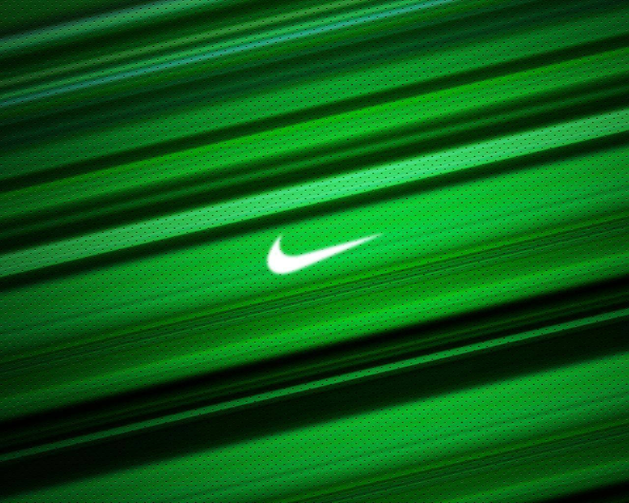 Cool Green Nike Trademark Wallpaper