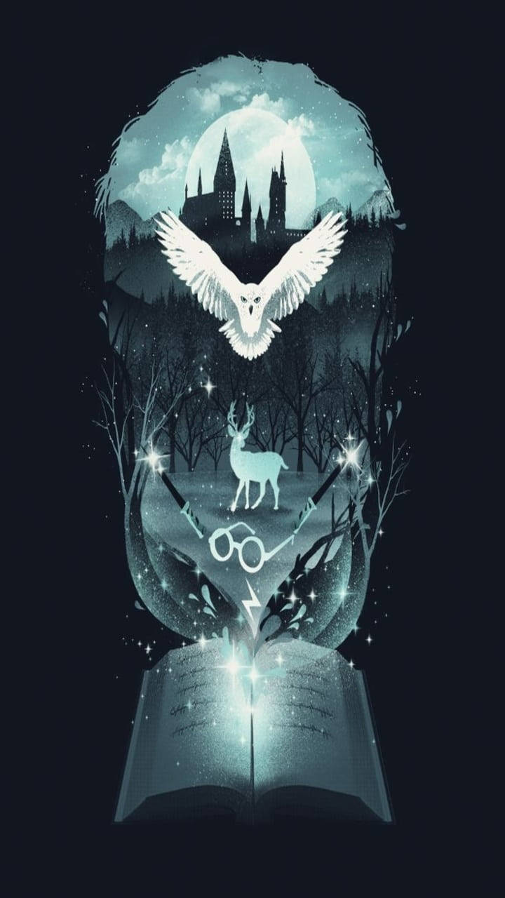 Cool Harry Potter Forest Art Wallpaper