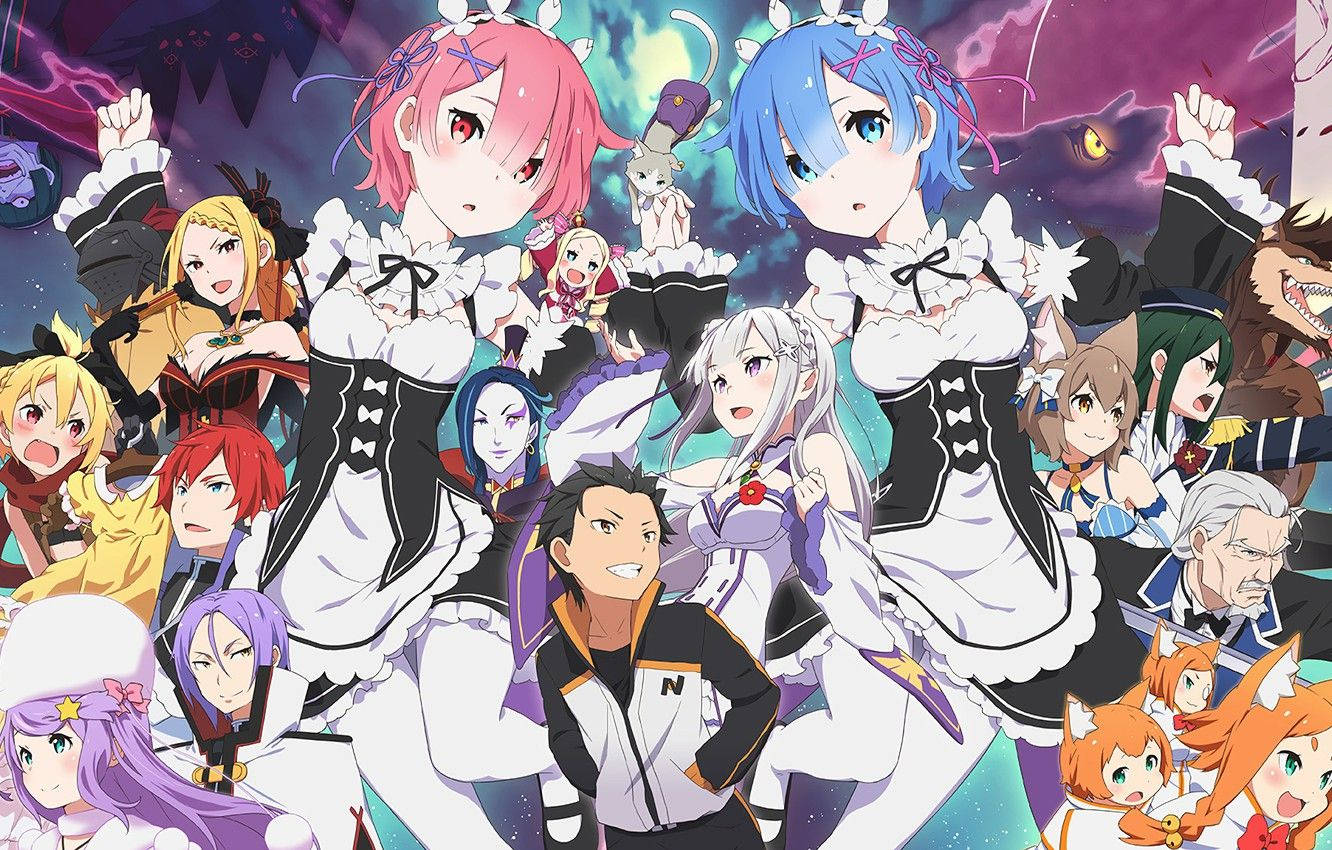 Cool Hd Characters Of Re Zero Wallpaper