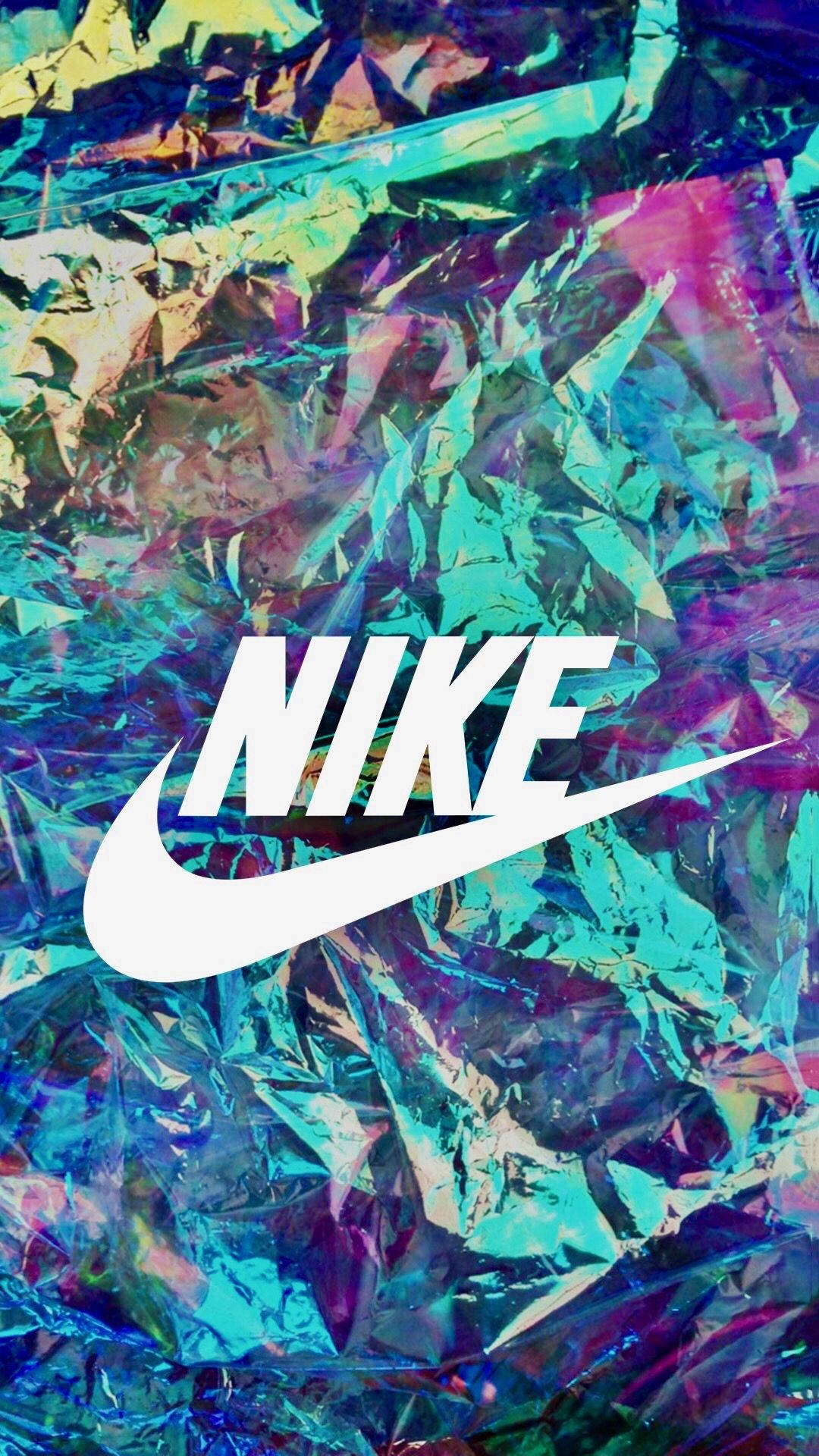 Cool Holographic Nike Logo Wallpaper