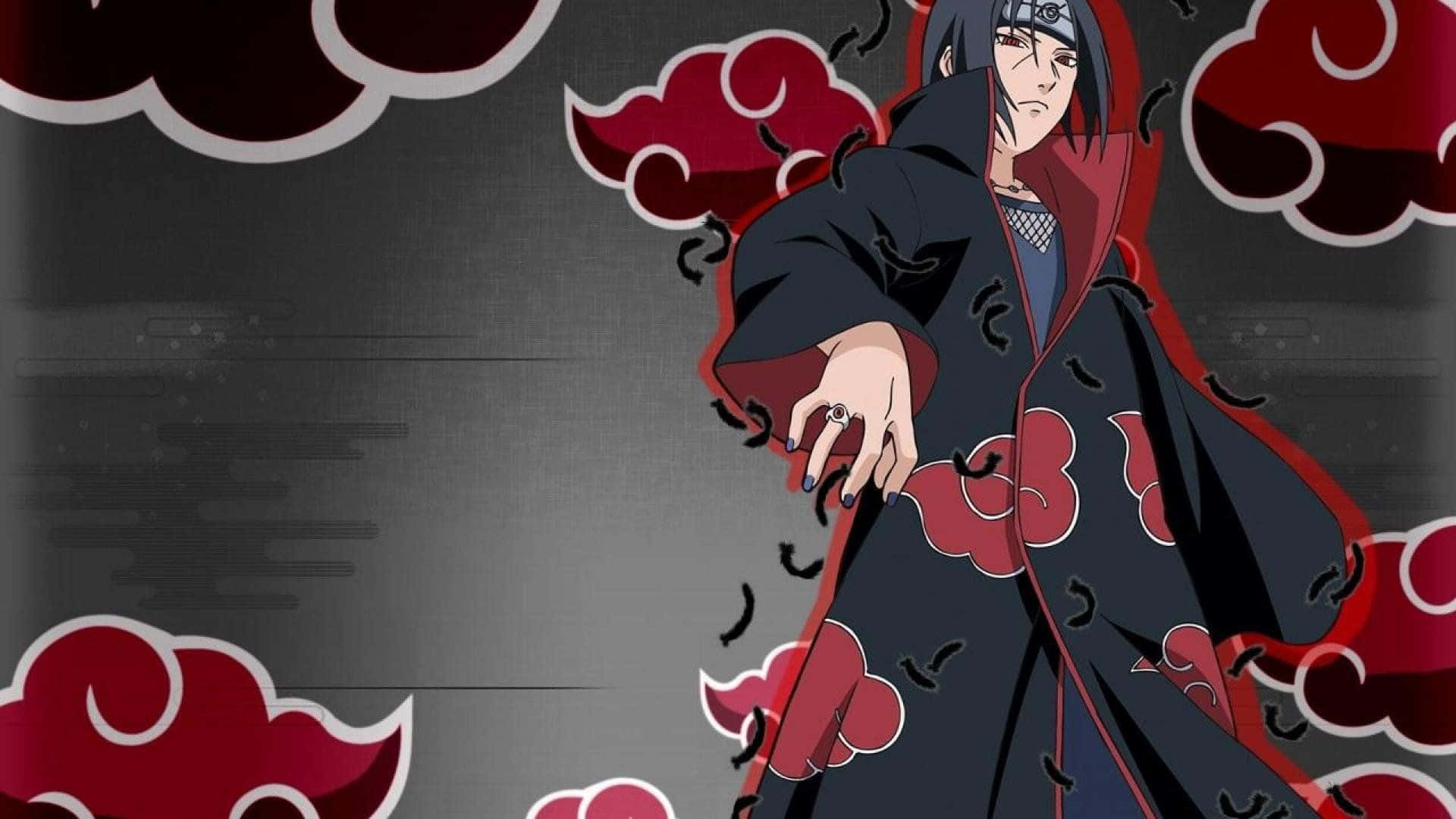 Cool Itachi Showing Off His Sharingan Wallpaper