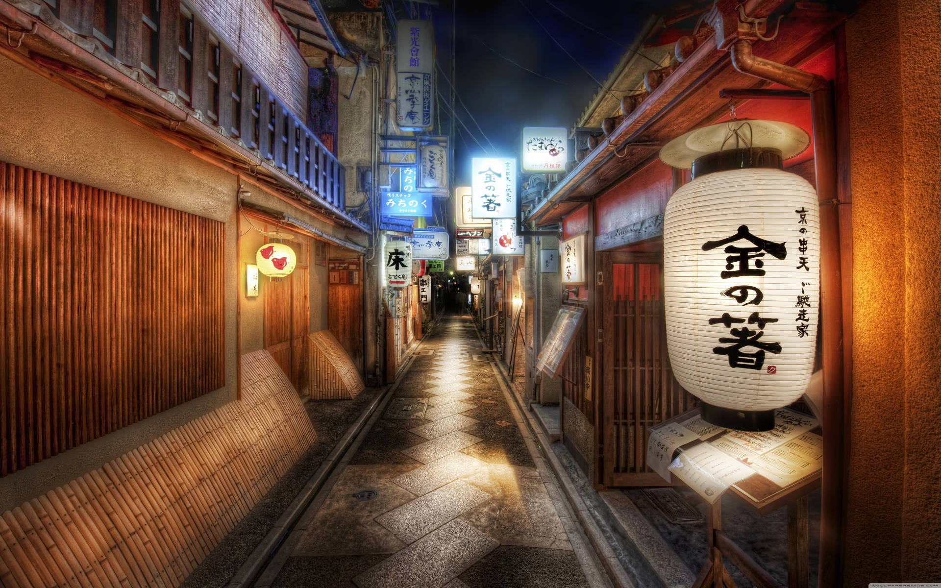 Cool Japanese Anime Alley Wallpaper