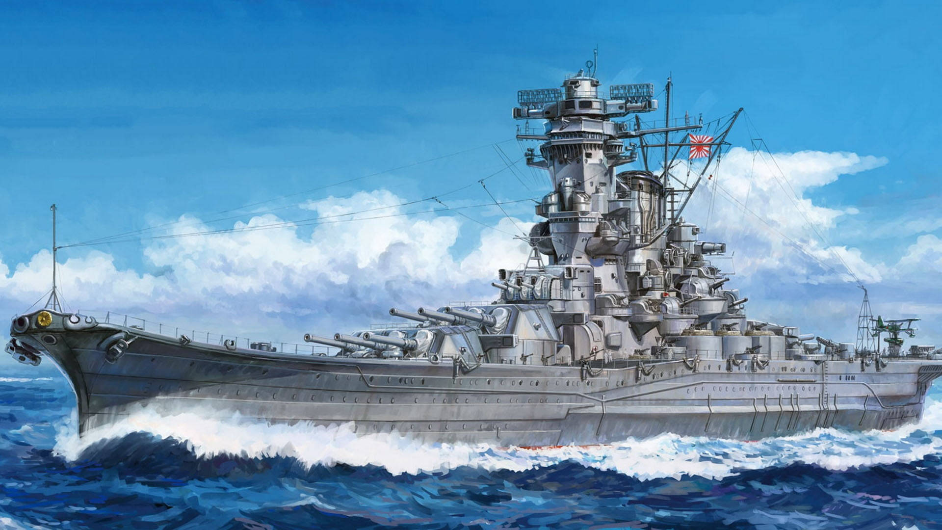 Cool Japanese Battleship Wallpaper