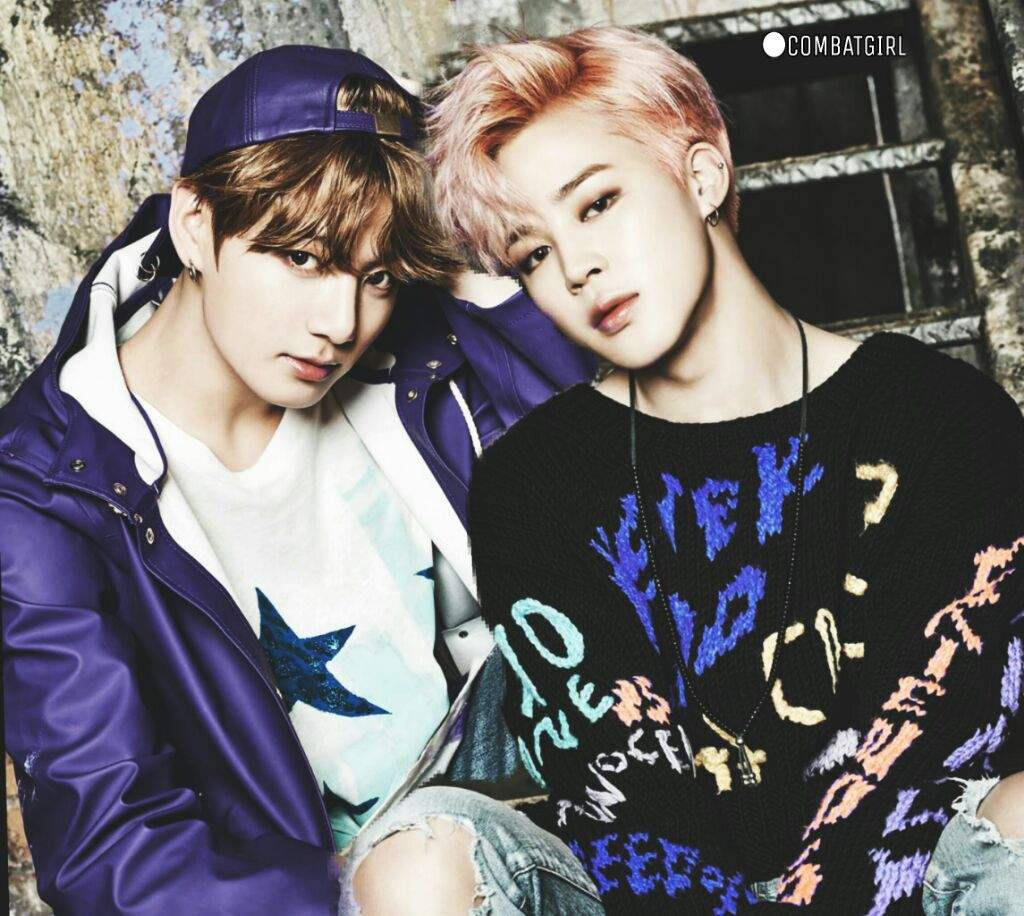 Cool Jikook Black Shirt Wallpaper