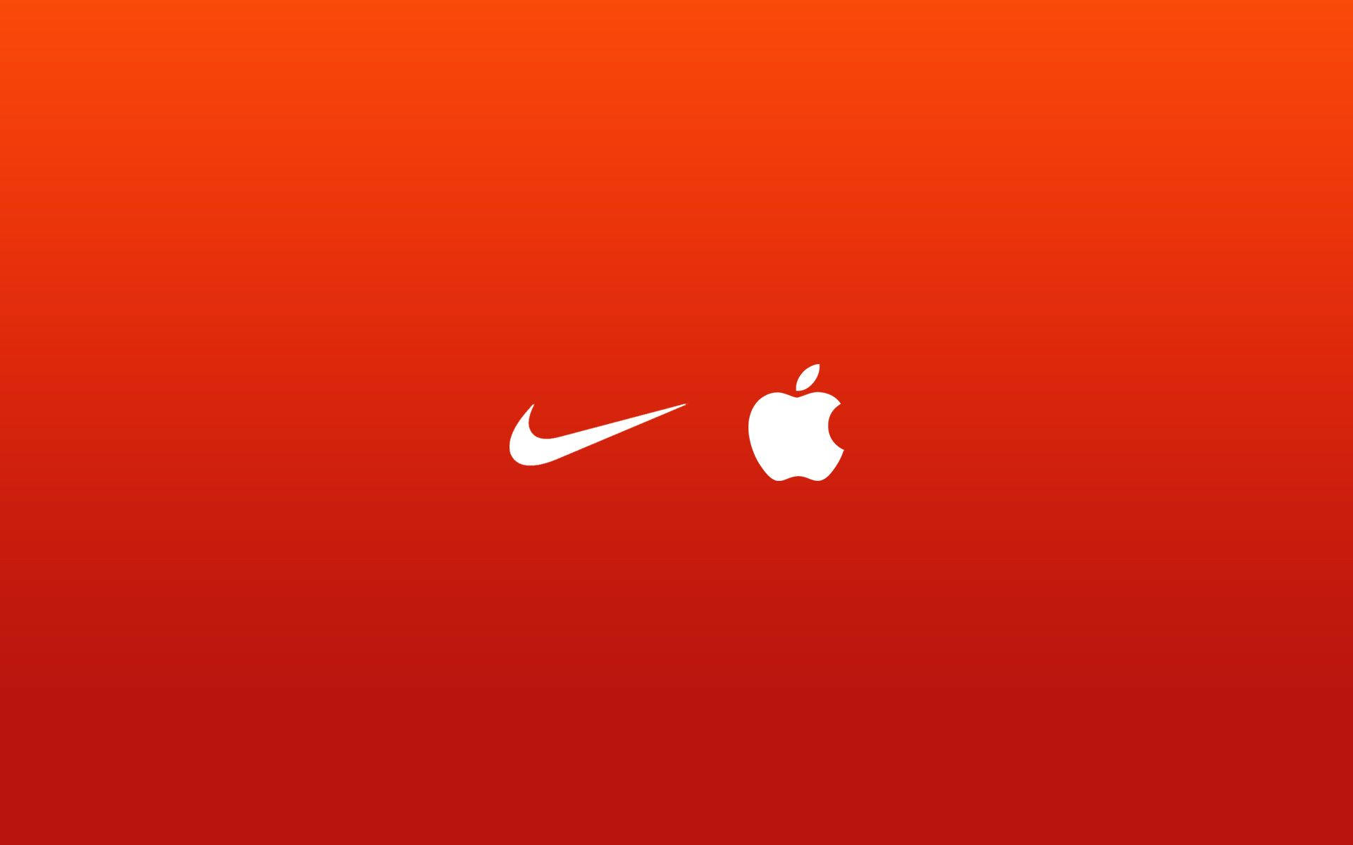 Cool Minimal Nike And Apple Emblem Wallpaper WallpapersOK