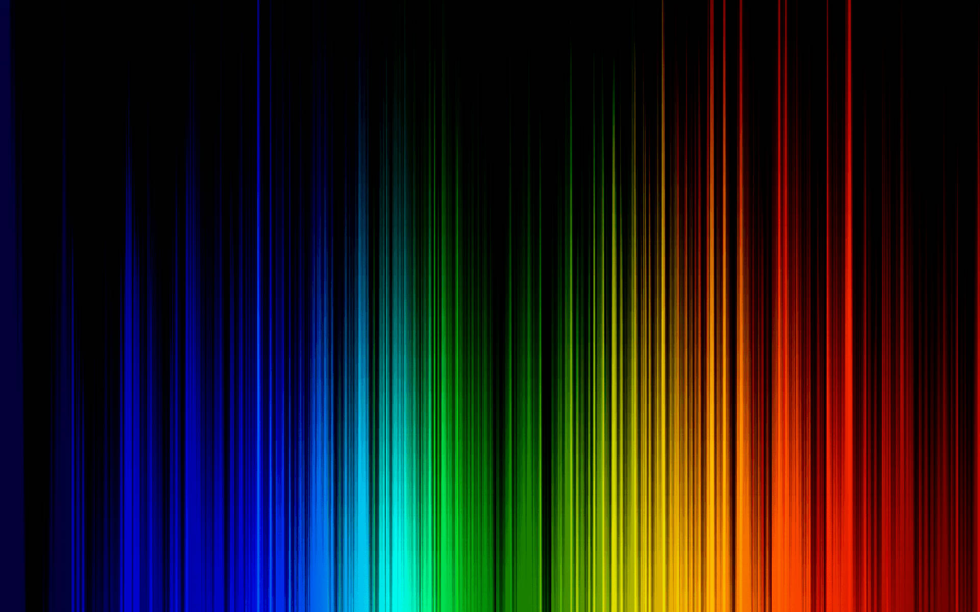 Cool Neon Rainbow Lines Wallpaper