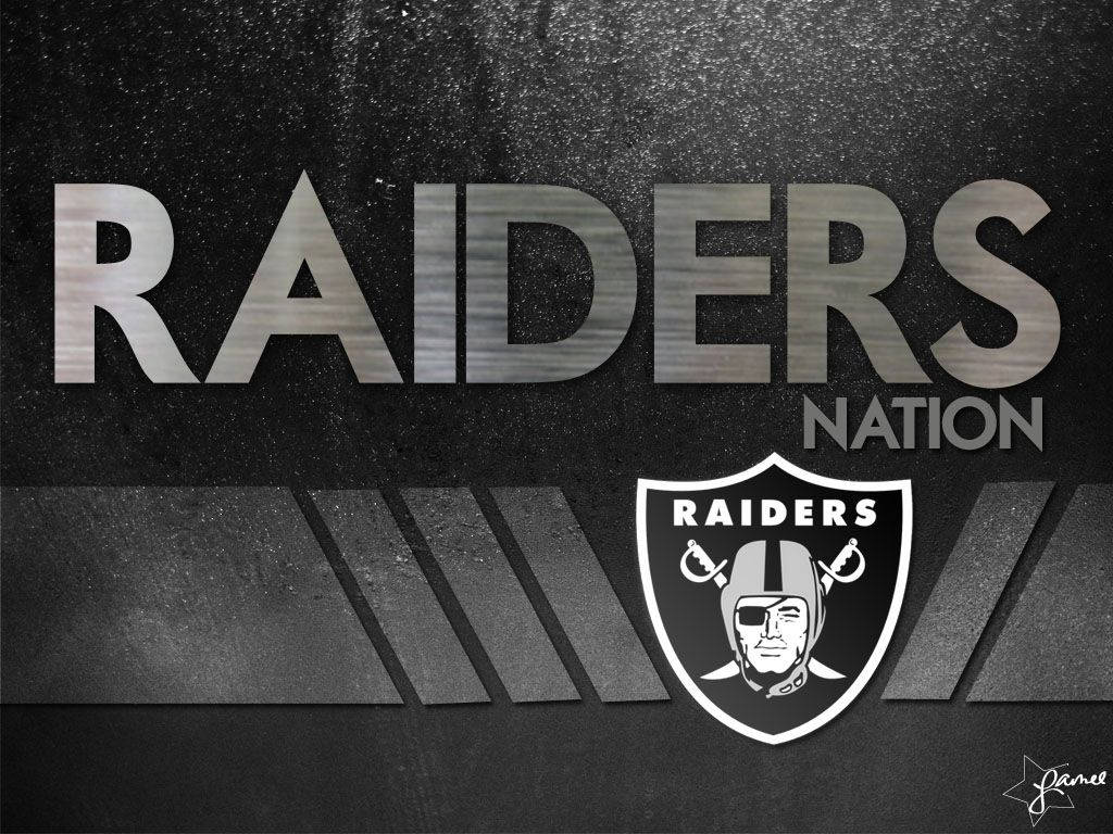 Cool Oakland Raiders Poster Wallpaper