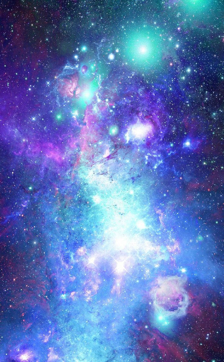 Cool Phone Glowing Galaxy Wallpaper