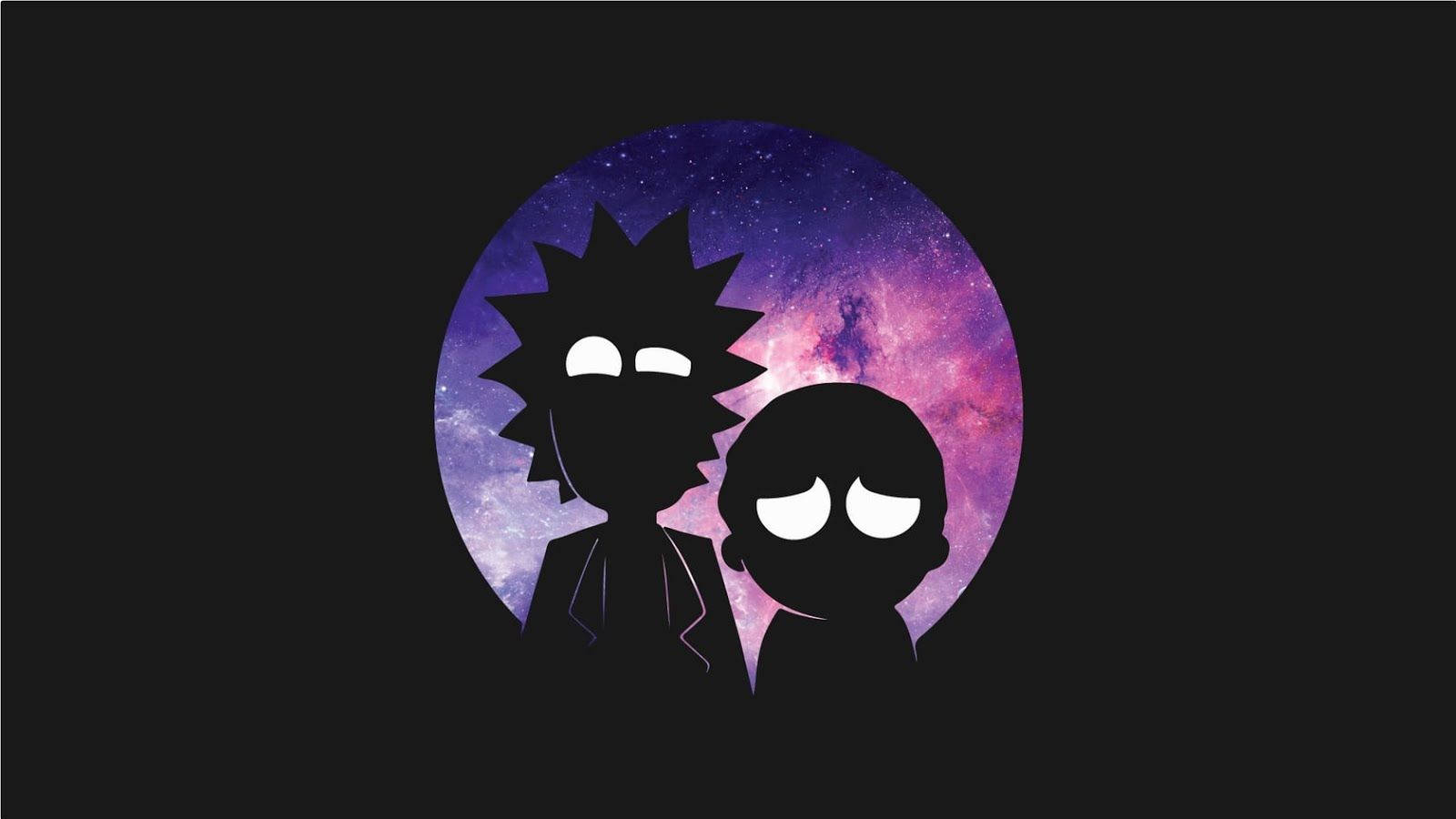 Cool Rick And Morty Silhouettes Wallpaper