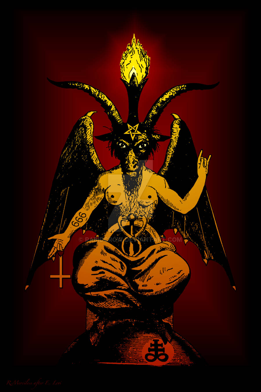 Cool Satanic Fanart Wallpaper