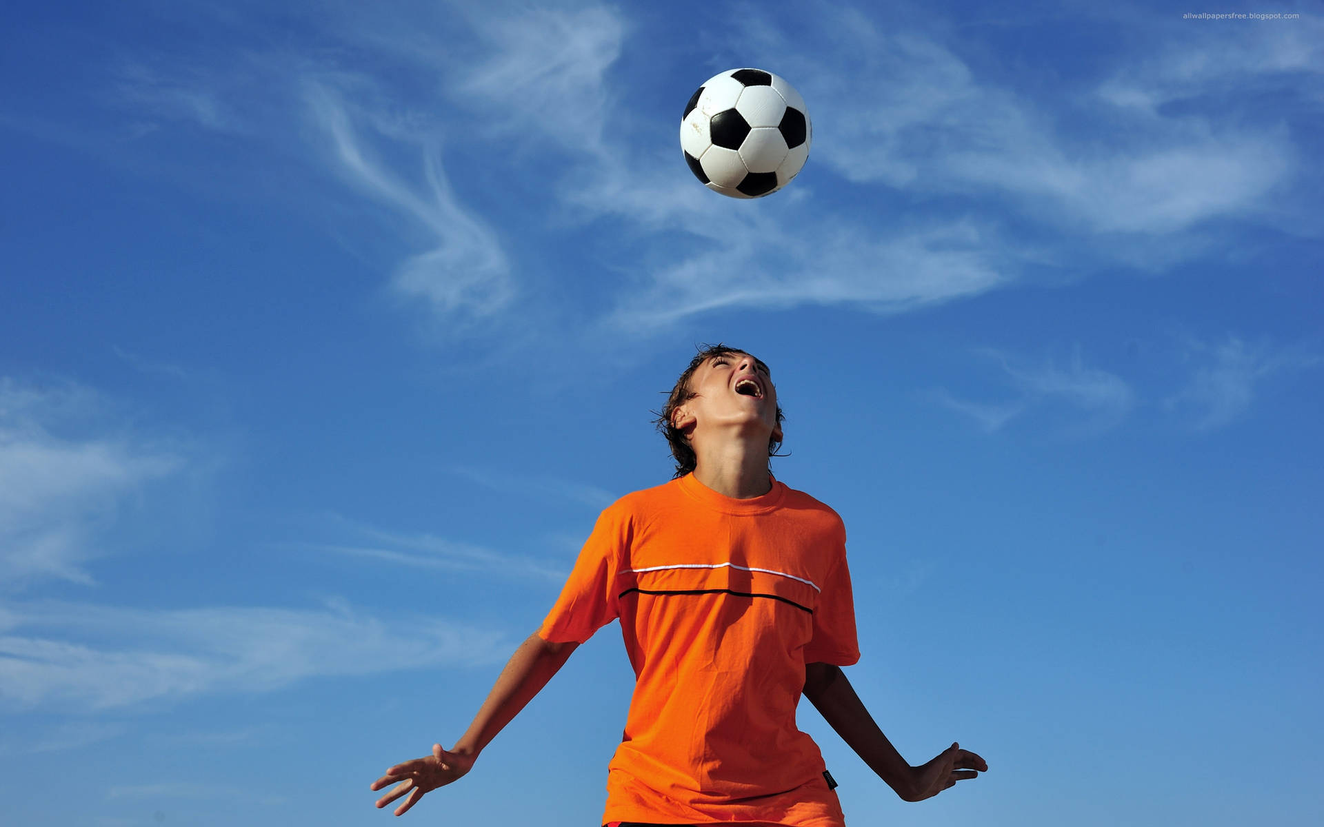 Cool Soccer Ball Headshot Wallpaper
