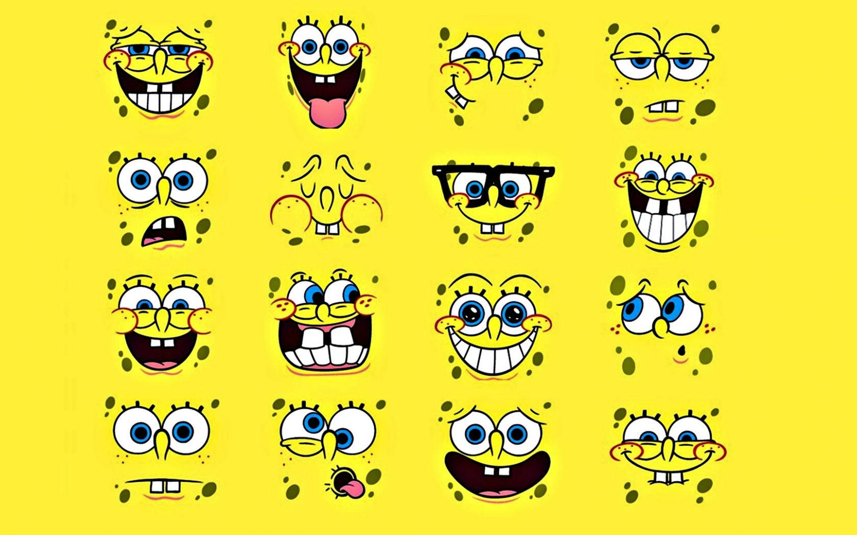 Cool Spongebob Squarepants Yellow Digital Art Wallpaper