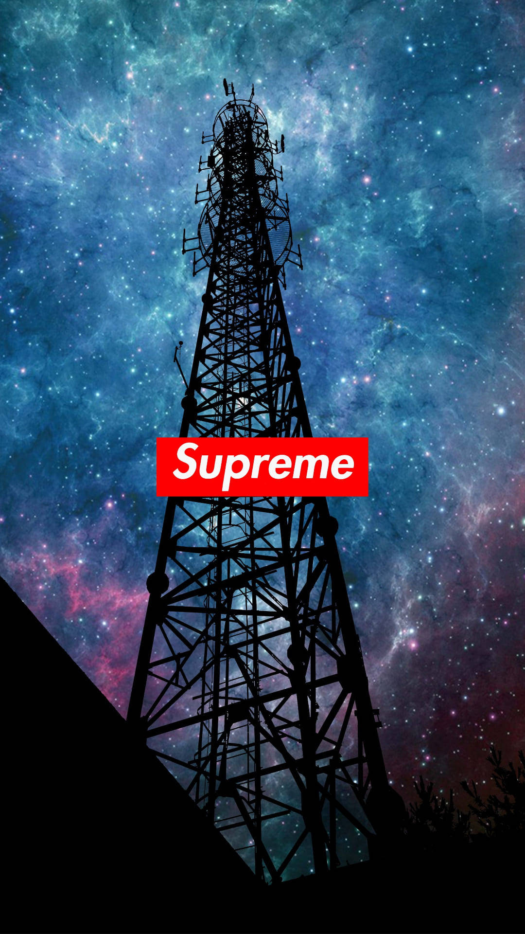 Cool Supreme Galaxy Tower Wallpaper