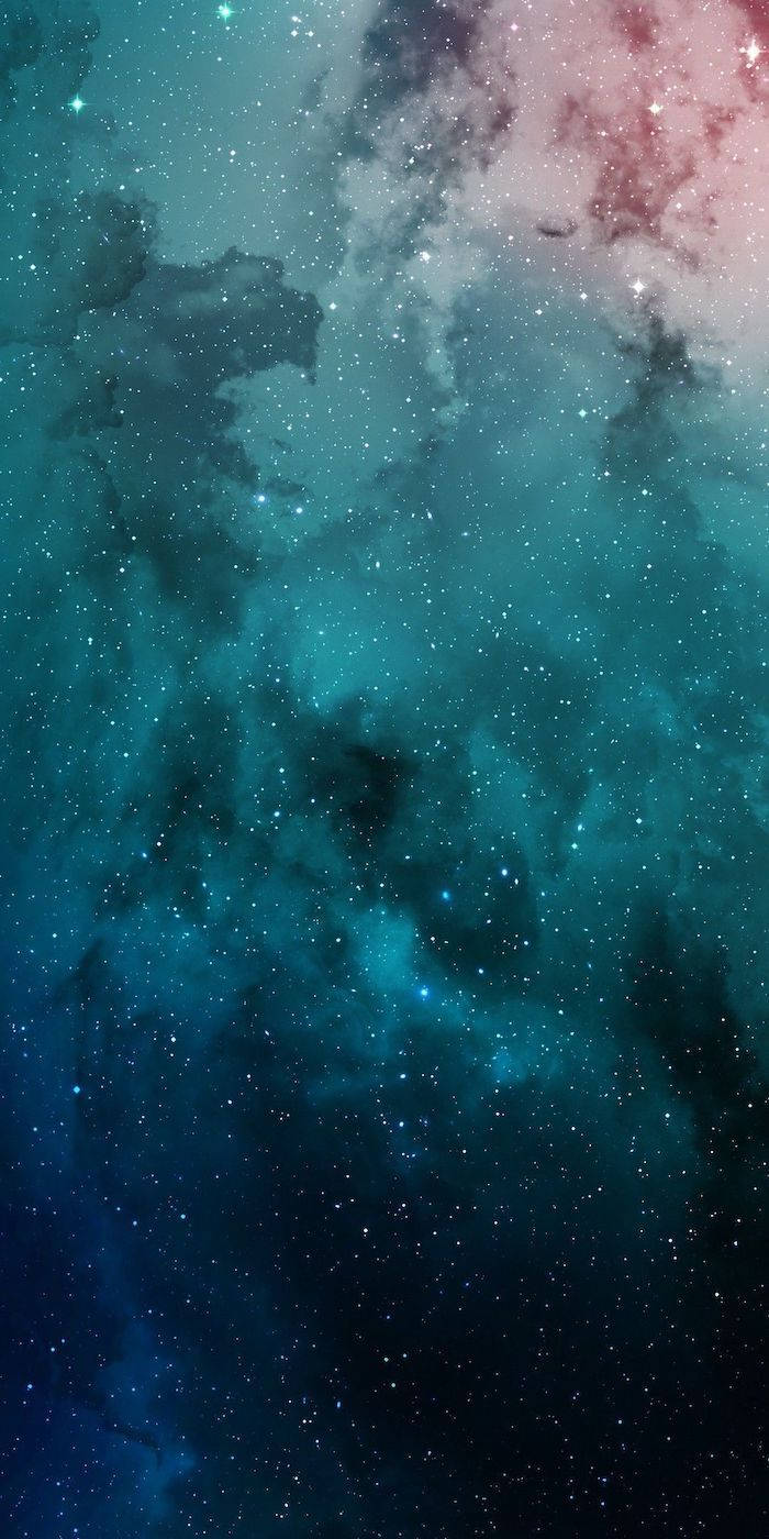Cool Teal Galaxy Wallpaper
