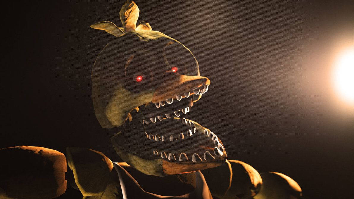 Cool Withered Chica Fnaf Wallpaper