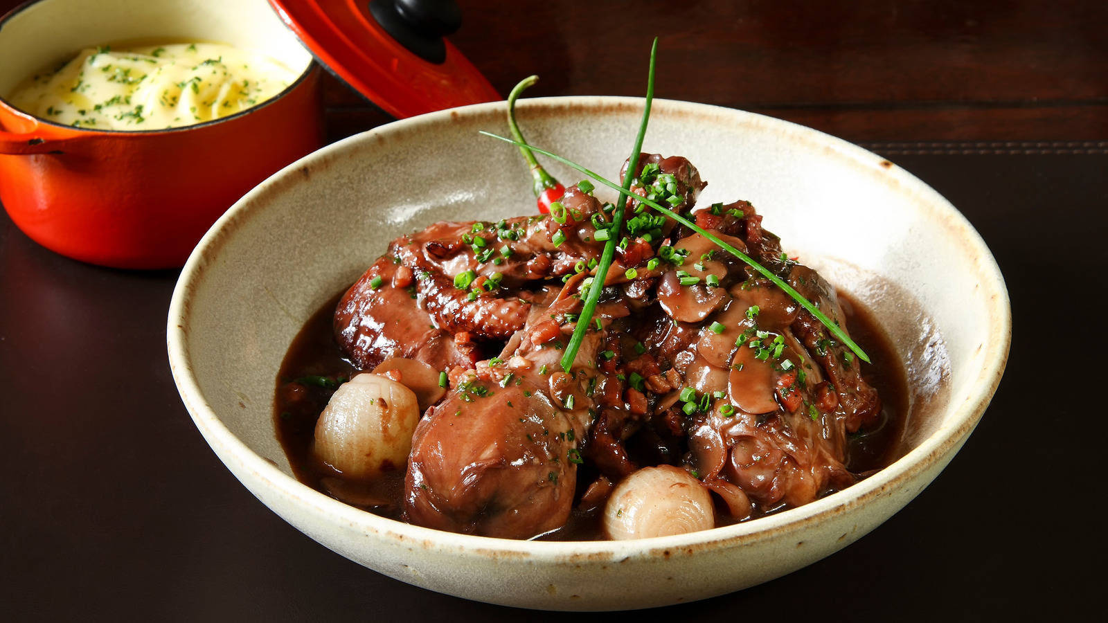 Coq Au Vin And French Onion Soup Wallpaper