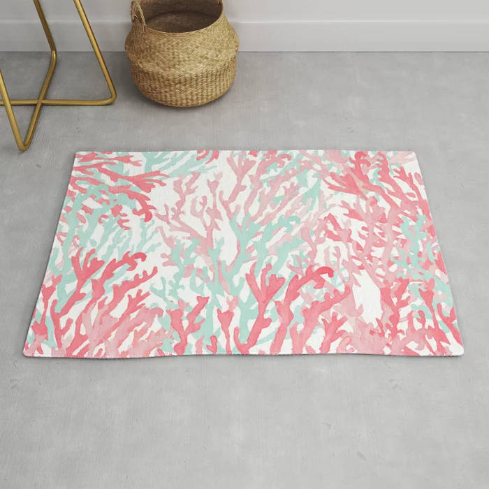 Coral Rug Wallpaper