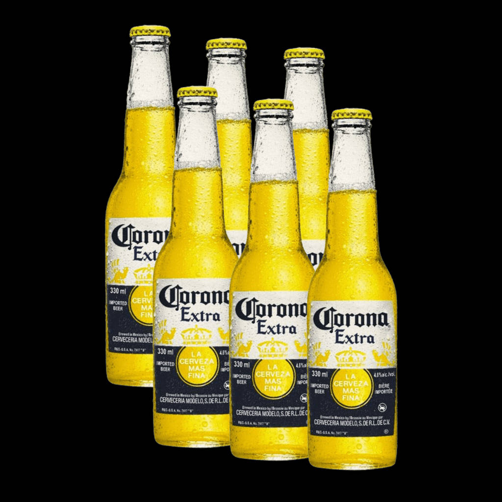 Corona Extra 6 Glass Bottles Wallpaper