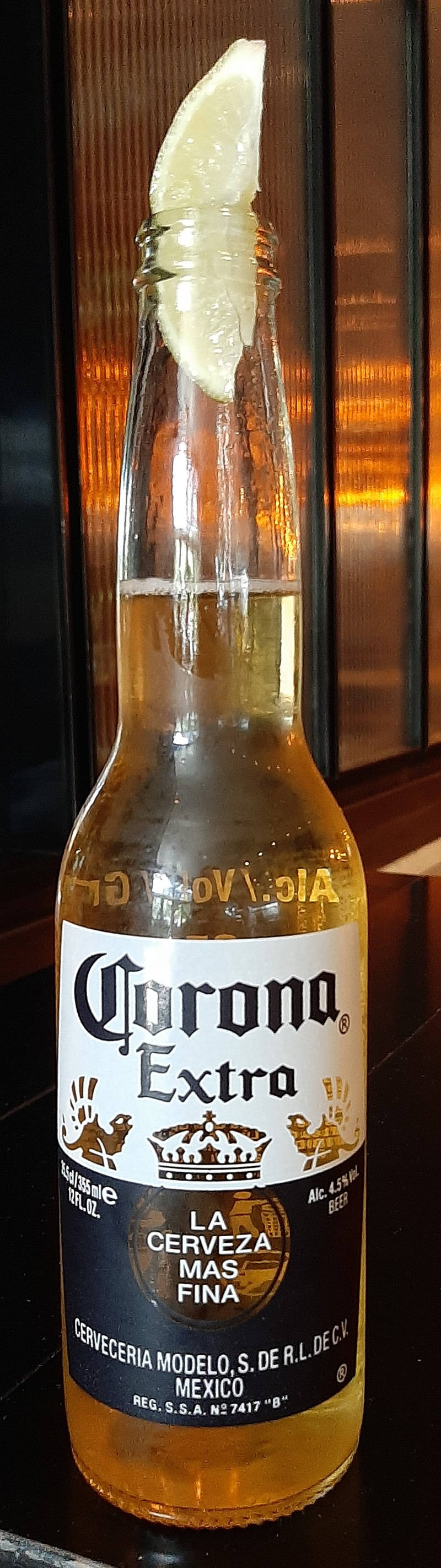 Corona Extra With Lemon Wallpaper