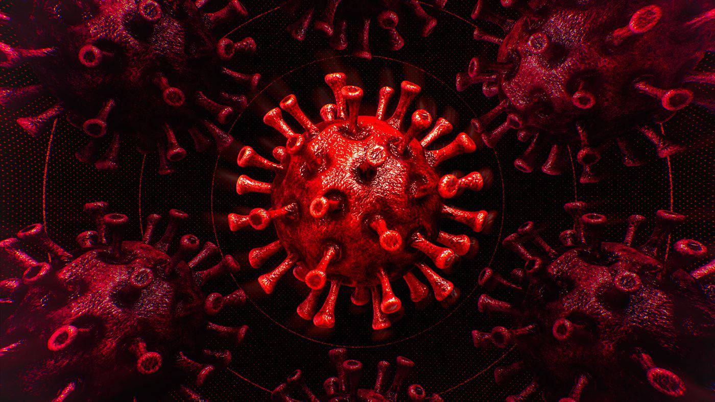 Coronavirus Bloody Red Spikes Wallpaper