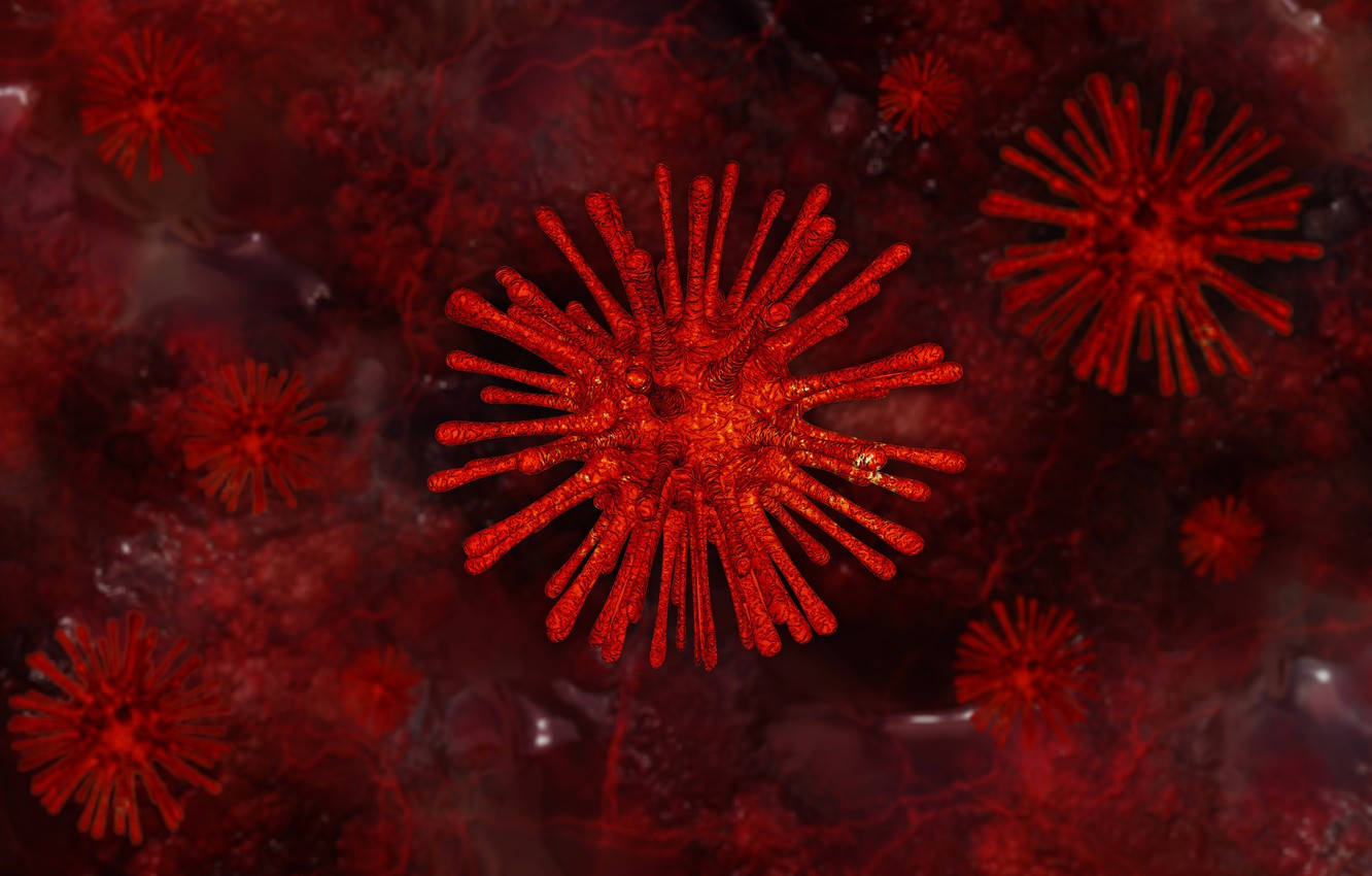 Coronavirus Model Fireworks Shred Wallpaper