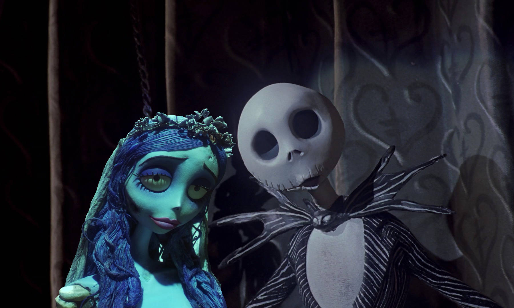 Corpse Bride And Jack Skellington Wallpaper