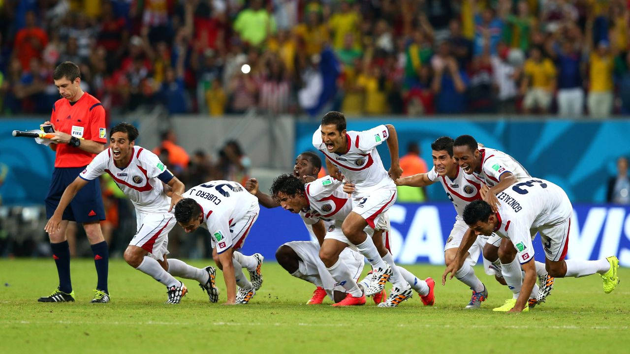 Costa Rica National Football Team Victory Wallpaper