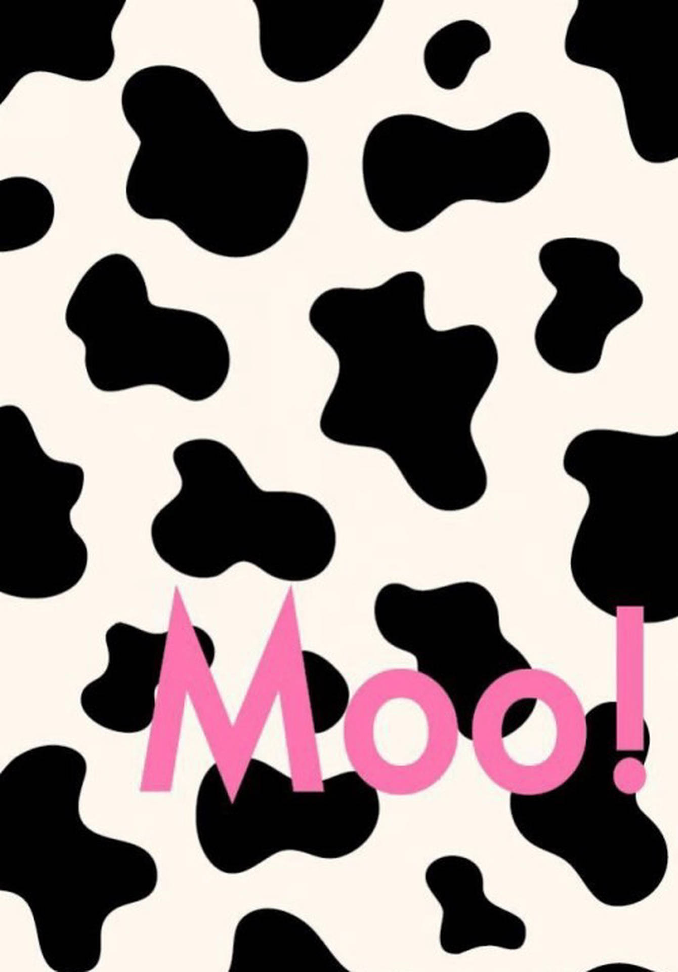 Cow Print Moo Wallpaper