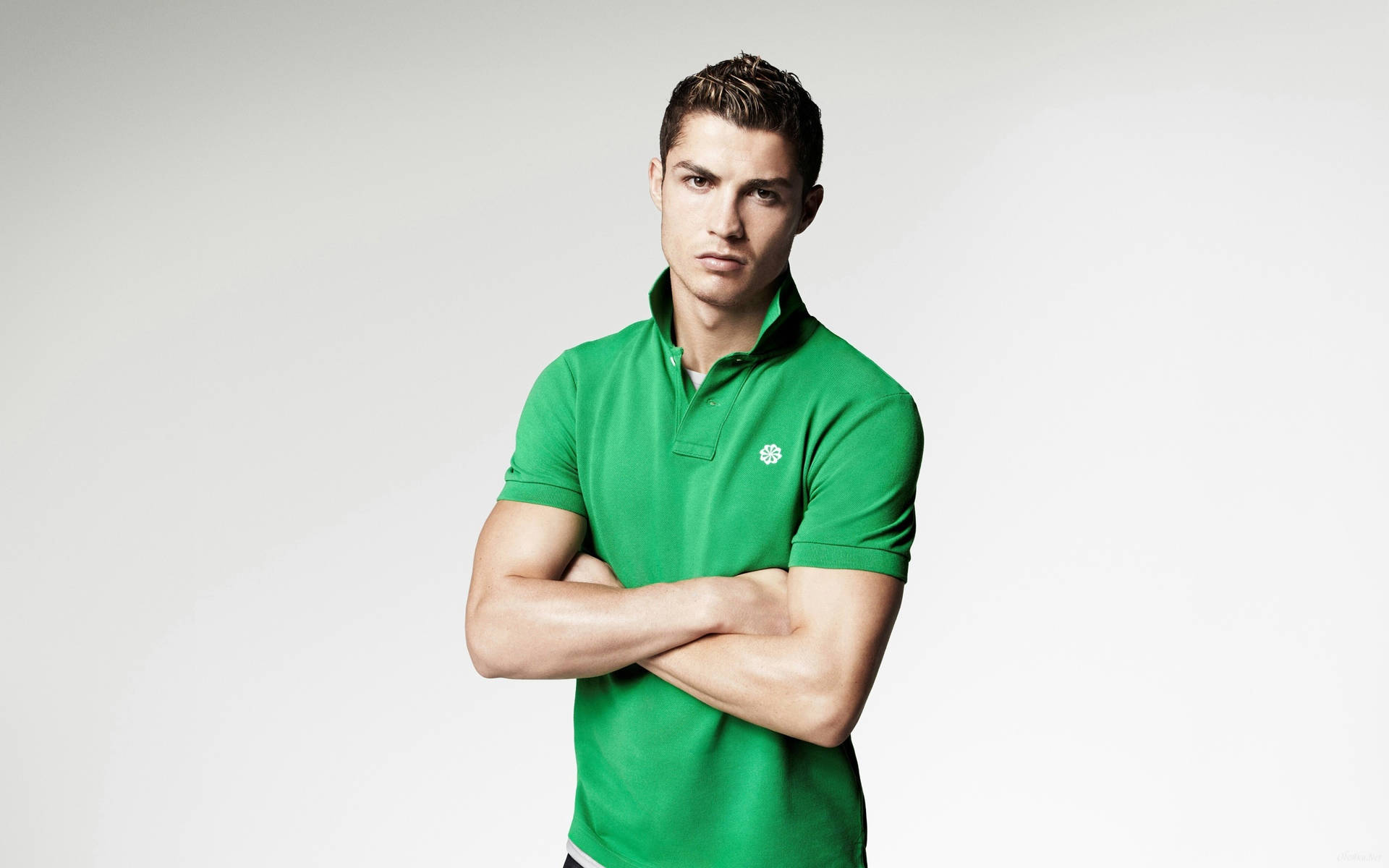 Cr7 Cristiano In Green Wallpaper