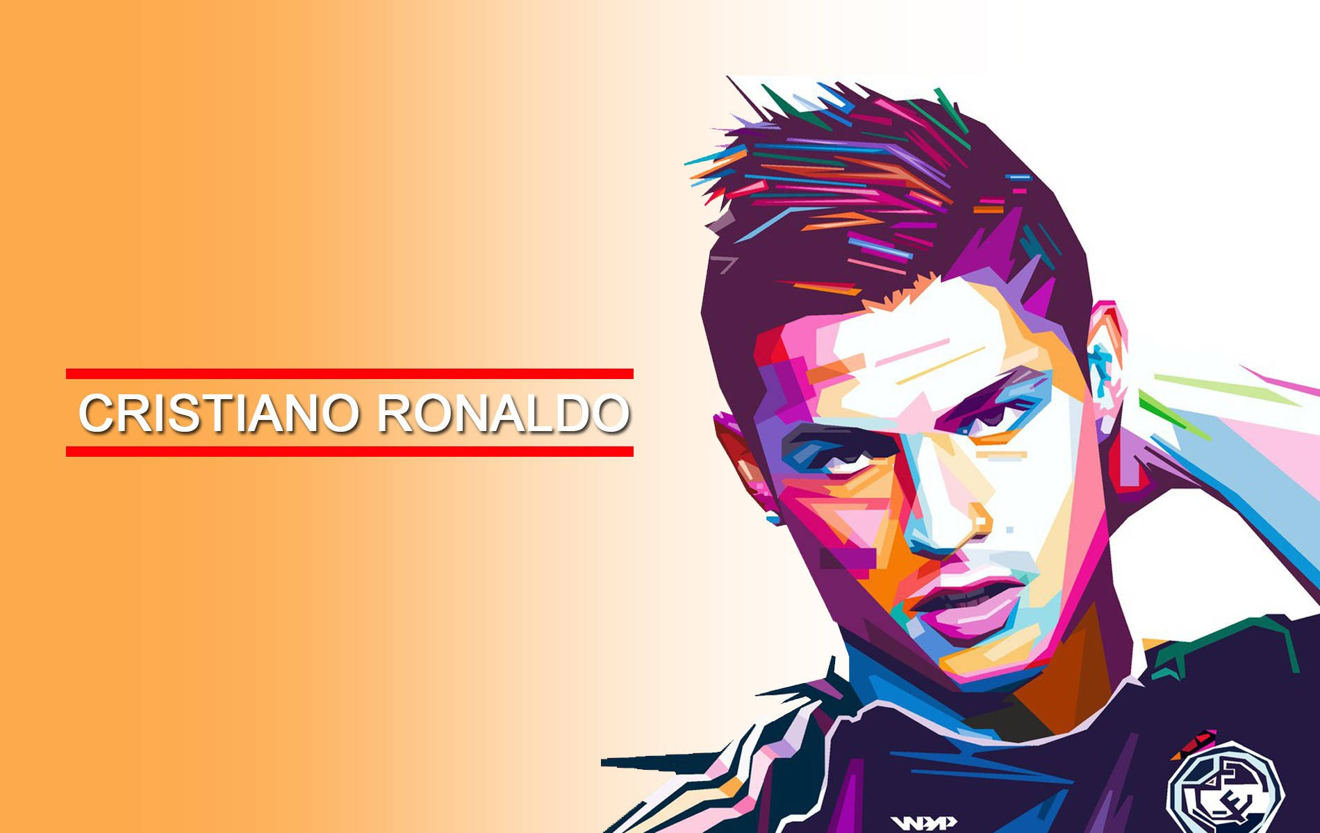 Cr7 Digital Portrait Wallpaper