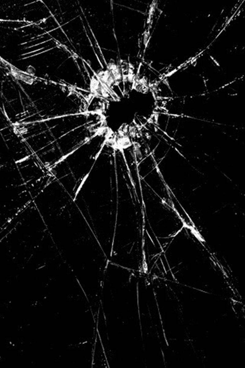 Cracked Screen Dark Screen Wallpaper