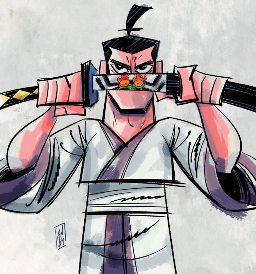 Creative Samurai Jack Fan Art Phone Wallpaper