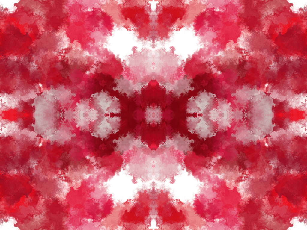 Crimson Tie Dye In White Fabric Wallpaper